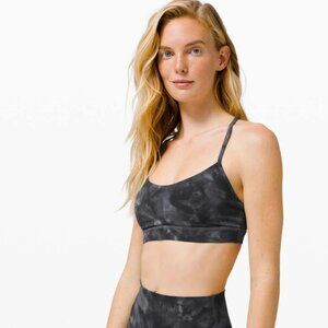 Lululemon Flow Y Bra Nulu in Diamond Dye Pitch Grey Graphite Grey